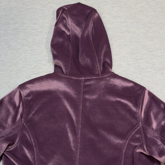 Columbia Womens Purple Full Zip Fleece Jacket Lined Pockets Hooded Size Medium - Picture 6 of 14